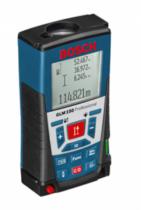 Télémètre laser Bosch GLM 150 -1.5V - IP 54
Plage de mesure 0 - 150m 