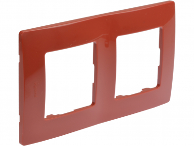 Niloé plaque double Rouge/Taupe
entraxe 71mm vertical / horizontal 
